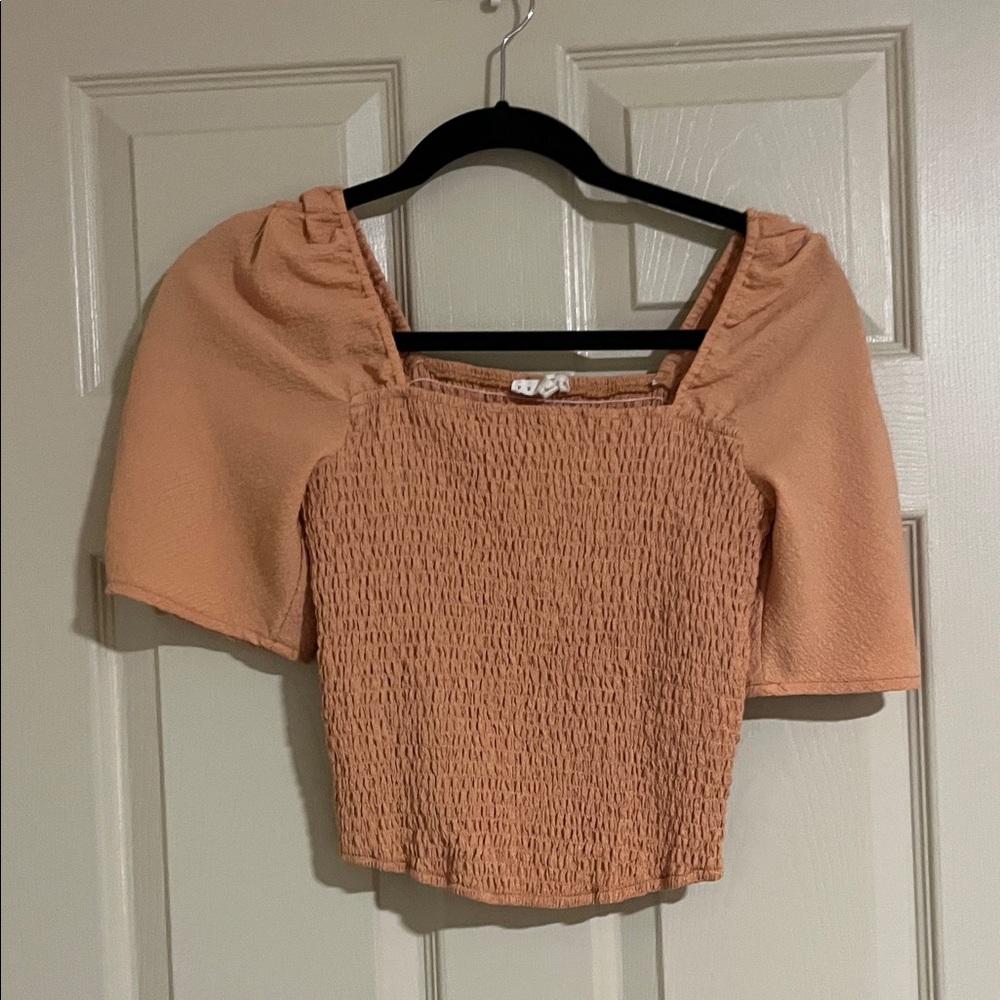 Promesa Apricot Smocked Blouse CE022